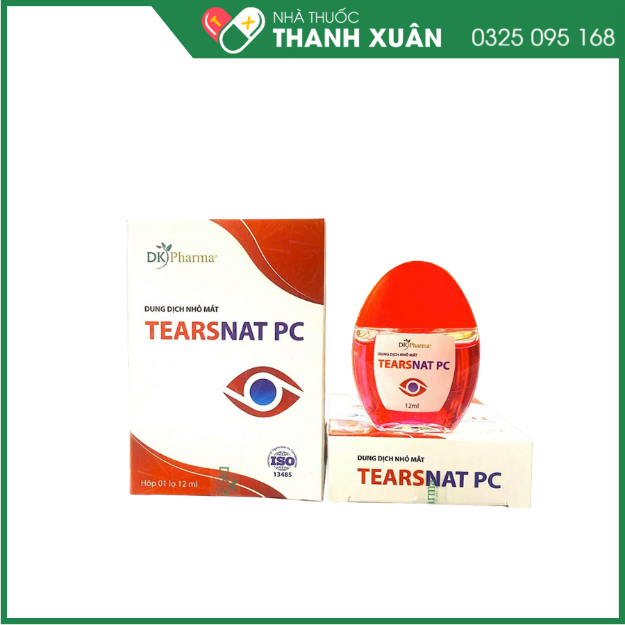 Dung dịch nhỏ mắt TEARSNAT PC giúp làm sạch bụi bẩn, vật lạ vào mắt, gỉ mắt